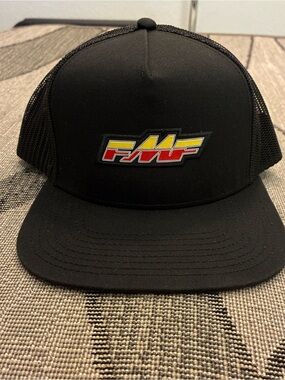 FMF Black Logo Mesh Trucker Hat